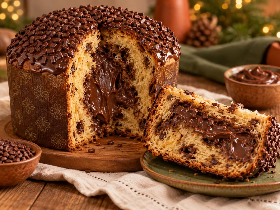 Panetone de brigadeiro gourmet