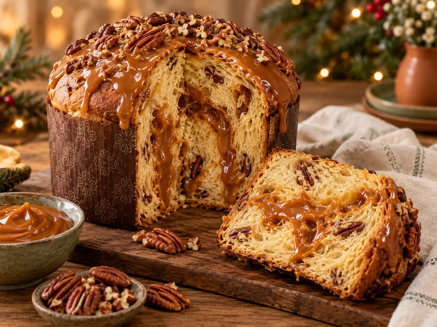 Panetone de caramelo e flor de sal